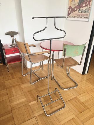 Slezákovo němý sluha V17 Slezak’s coat rack V17 #slezak #functionalist #funkcionalismus #bauhaus #furniture #chromed...